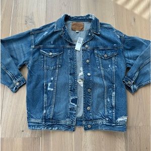 NWT American eagle jean jacket size small but oversized